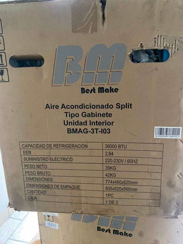 Aire Acondicionado Bm  Btu. O. 3 Toneladas Nuevo