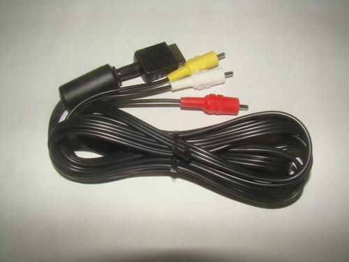 Cable Av Audio Video Rca Playstation 3-original Ps1,ps2,ps3