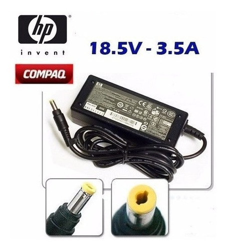 Cargador Hp Laptop Compaq 18.5v 3.5a 65w Dv Dv C700