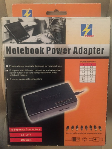 Cargador Universal Para Laptop - Notebook Power Adapter