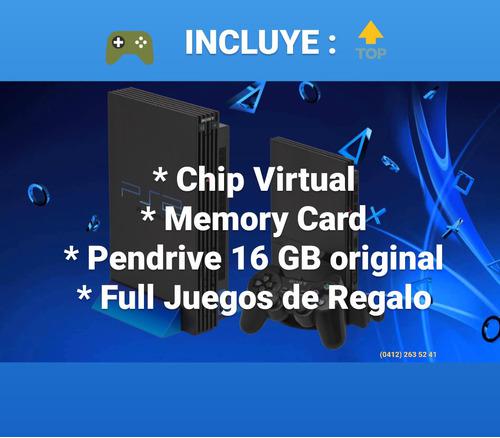 Chip Virtual Ps2 + Memoy Card + Pendrive De 16gb + Juegos