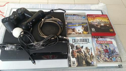 Consola Playstation 3 + 4 Juegos Originales