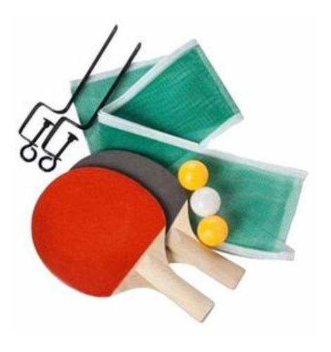 Kit Raquetas De Tenis De Mesa Malla Ping Pong Giant Dragon