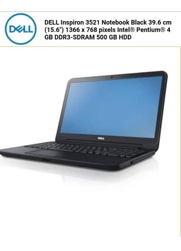 Laptop Dell Inpiron 3521 Notebook Black I3 Ram 4 Gb Ddr 500
