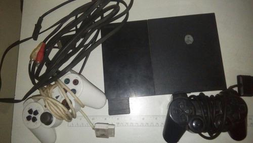 Playstation 2 Con 2 Controles Sólo Usb Tienda Física