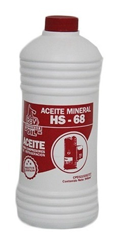 Aceite De Refrigeracion H-68 Mineral Rbv 1lt
