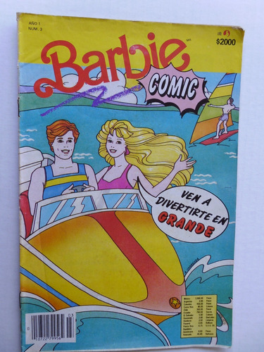 Barbie Comic, Nro. 3 Edit. Armonia Mexico. Comic En Físico