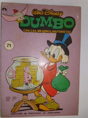 Dumbo Disney - Tomo 71 - Edicol Colombia Comic En Físico