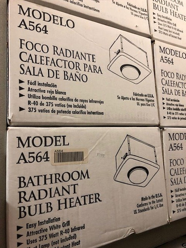 Foco Radiante Calefactor Para Salas De Baño Modelo A564