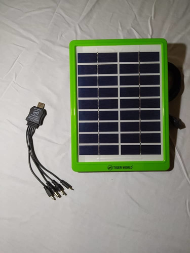 Panel Solar De 5w Para Cargar Teléfono Tablet, Entre Otros