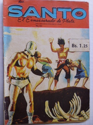 Santo, El Enmascarado De Plata Nro. 102 Comic En Físico