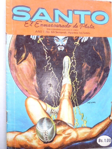 Santo, El Enmascarado De Plata Nro. 63 Comic En Físico