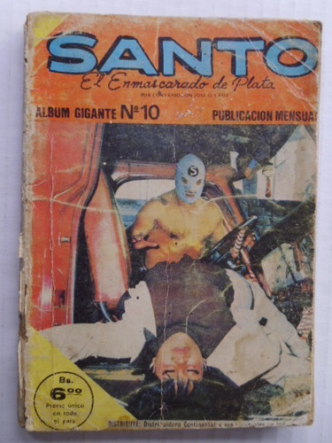 Santo, El Enmascarado De Plata Tomo Nro. 10 Comic En Físico