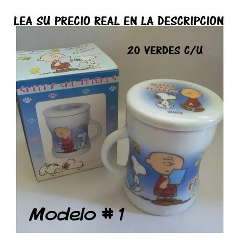 Tazas De Snoopy 100 % Original Importadas