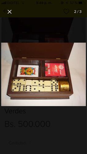 Caja De Juegos Cartas Domino Usada 15d