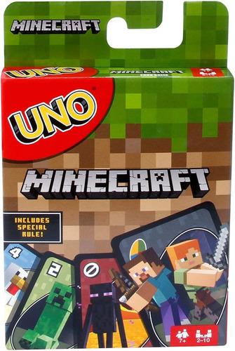 Cartas Uno Minecraft Juego Didactico Original 112 Piezas