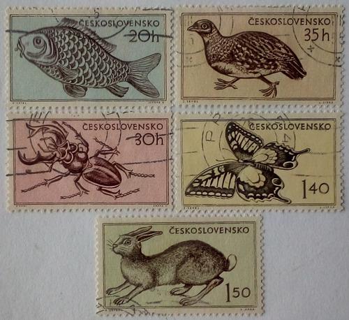 Checoslovaquia. Serie: Fauna. Año: 1955.