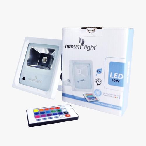 Lámpara Led Reflector Rgb 10w (85-277v) Ip66 Nanum Light