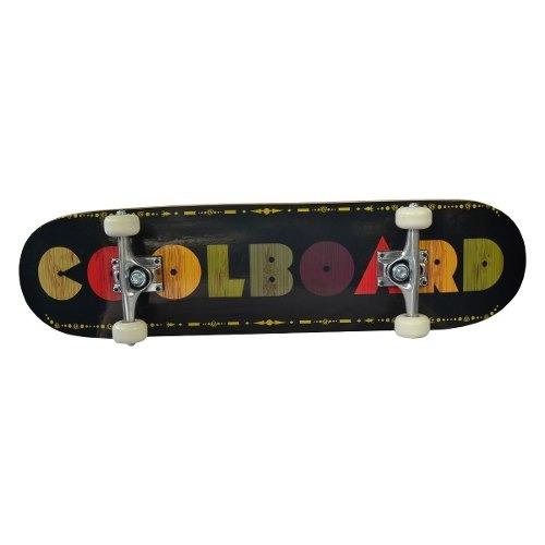 Patineta Premium Skate Skateboard Colorboard Negro Plt