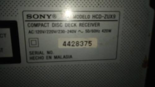 Sony Genezi Hcd-zux9