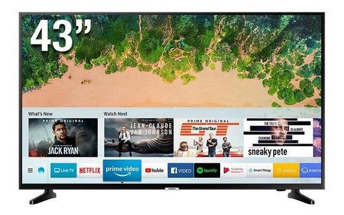 Televisor Samsung 43 Nu7090g Uhd Plano Smart Tv 2018