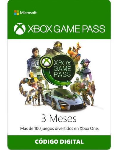 Xbox Game Pass 3 Meses Xbox One Código Global