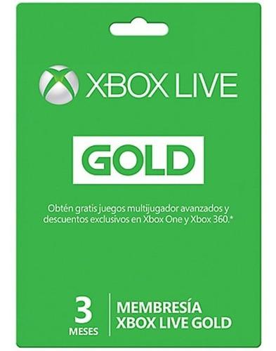 Xbox Live Gold 3 Meses Multiregion Global