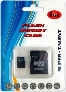 2 Memorias Externa Micro Sd 8gb Camara Celular Super Talent