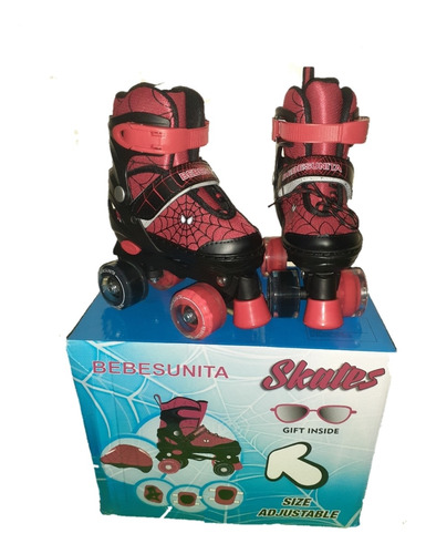 Patines 4 Ruedas Y Lineales Niños +kit Ajustables