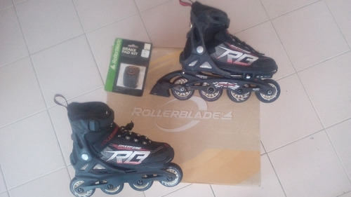 Patines Para Niño Rollerblade Spitfire Ajustables Casco