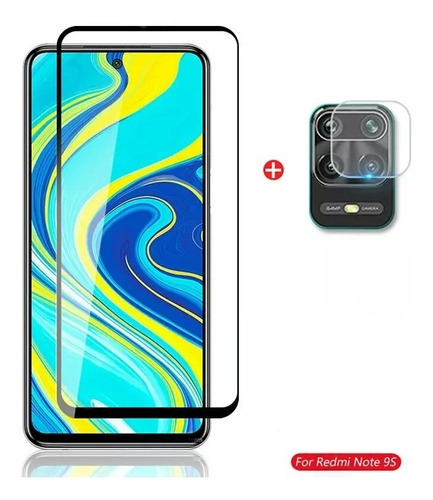 Vidrio Templado (pantalla + Cámara) Note 9s, Note 9 Pro Y 8