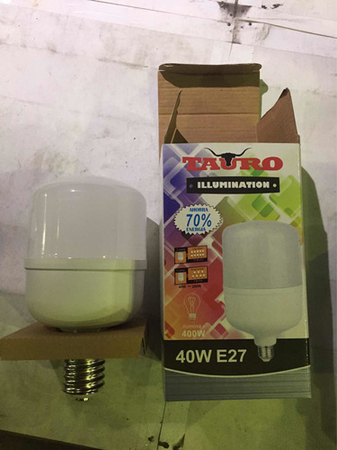 Bombillo Led Tauro Bulb 40w E27 C/ad E40