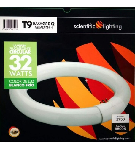 Bombillo Tubo Fluorescente Circular 32w T9 2 Piezas