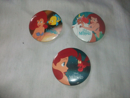 Chapas Pin Broche Retro Disney Sirenita Oferta Venta Garaje