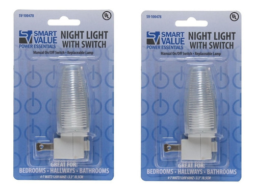 Lampara Luz Nocturna Noche Con Interruptor Envio Gratis