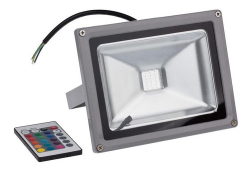 Reflector Led Exterior Intemperie Agua Color 10w Control Rgb