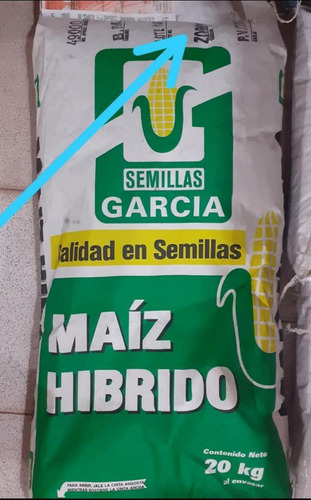 Semilla De Maiz Garcia Saco 20kg