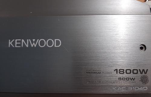 Amplificador Kennwood Kac-9104d 1800w Monoblock