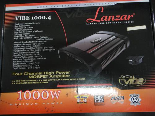 Amplificador Lanzar 1000w 4 Canales Vibe1000.4
