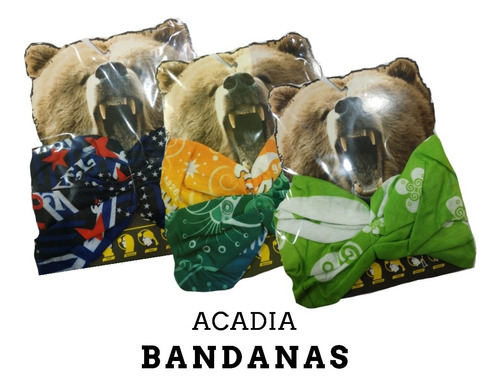 Bandanas Acadia Tubulares / Buff Multiuso Original
