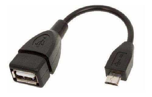 Cable Otg Micro Usb Macho A Usb Hembra Adaptador Tablet V9