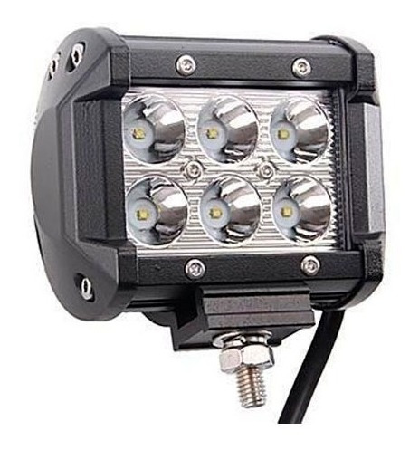 Faros Taco Cuadrado 6 Led 4 Pulgadas 18w Contra Agua