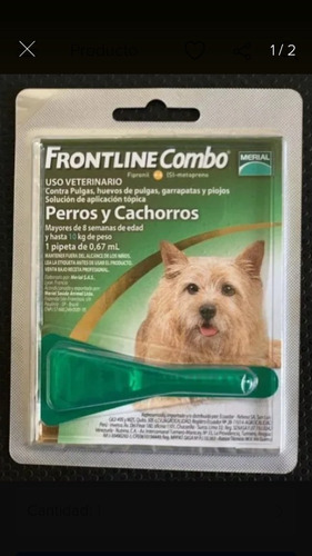 Frontline Fipronil Pipetas Combo 3 X 25v Amitraz Bravecto