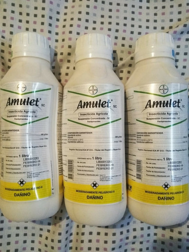 Insecticida Regent Amulet De Bayer Fipronil Al 20% Litro.