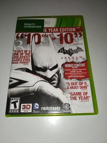 Juego Original Para Xbox360. Batman Arkham City (20vrds)
