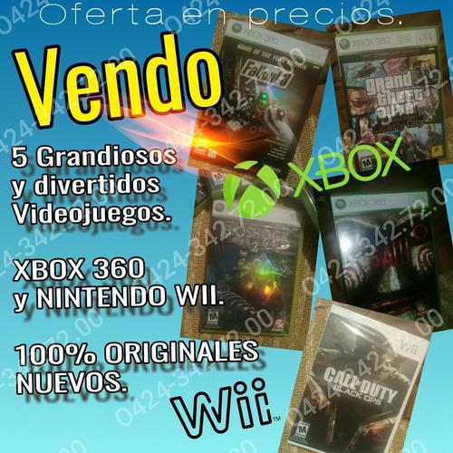 Juegos Xbox 360 Y Wii Originales. Nuevos.