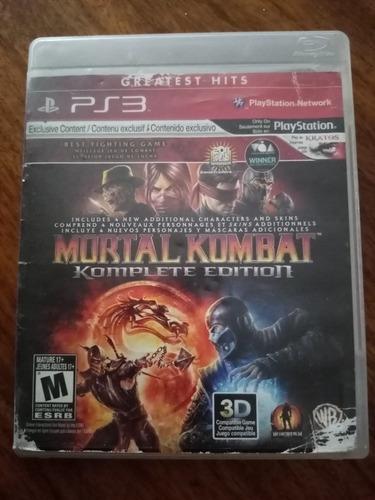 Mortal Kombat 9 Ps3