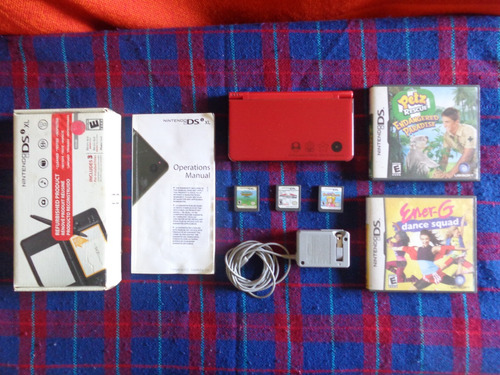 Nintendo Ds Xl Edicion Especial Mario Bros R4 + Dos Juegos