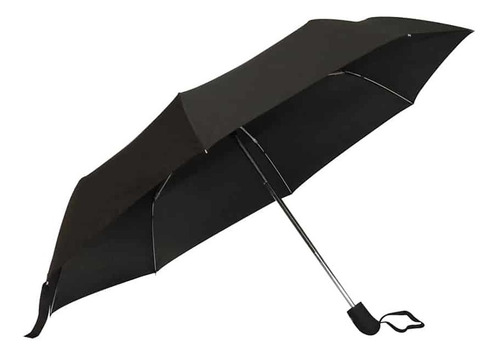Paraguas Pongee 190t Diametro 98cm (negro Solido)