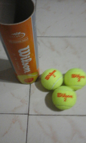 Pelotas De Tenis Wilson Para Niños Punto Naranja